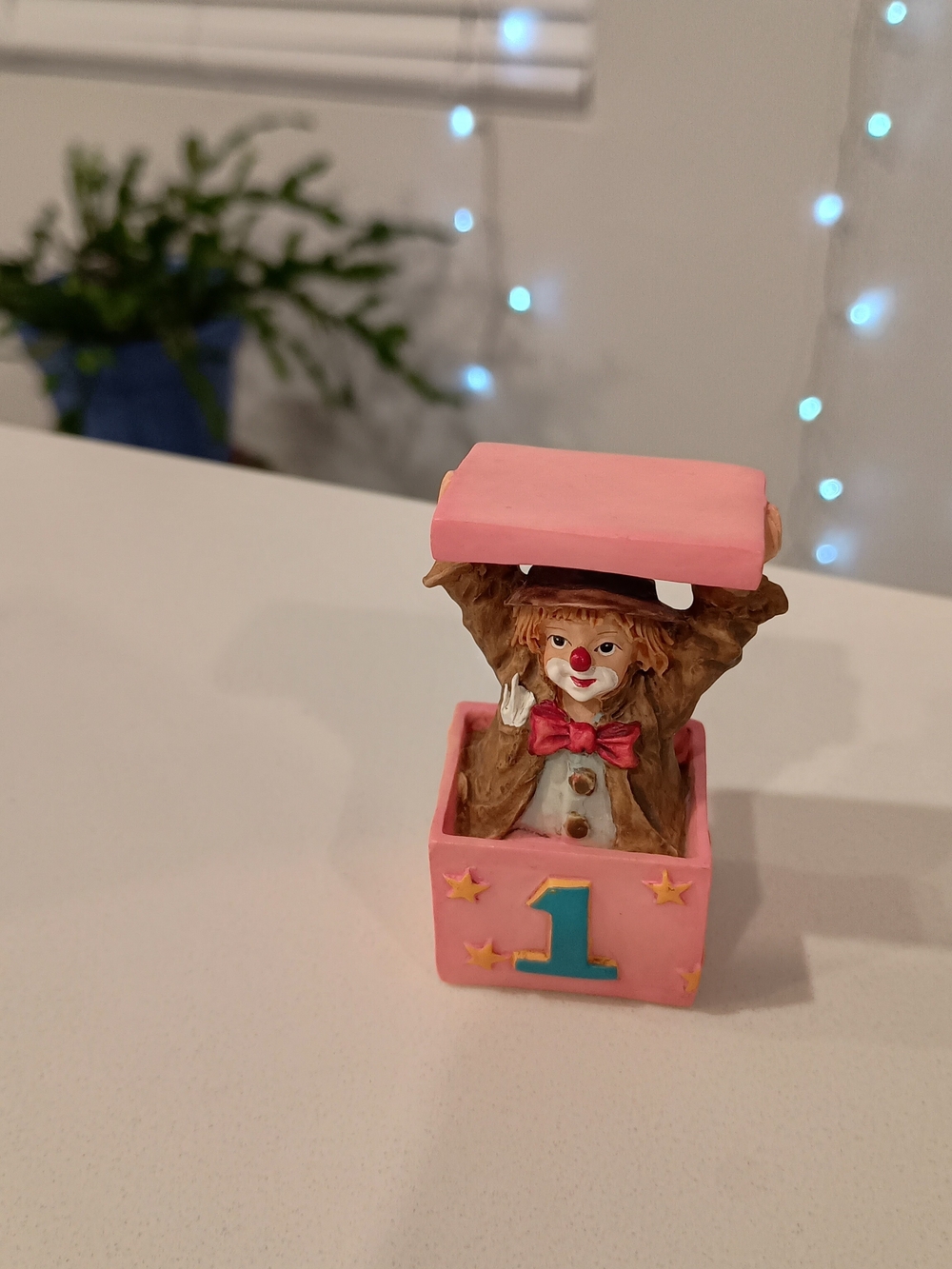 Vintage 1994 Exclusive Flambro Little Emmett 1st Birthday Figurine Clown Retired